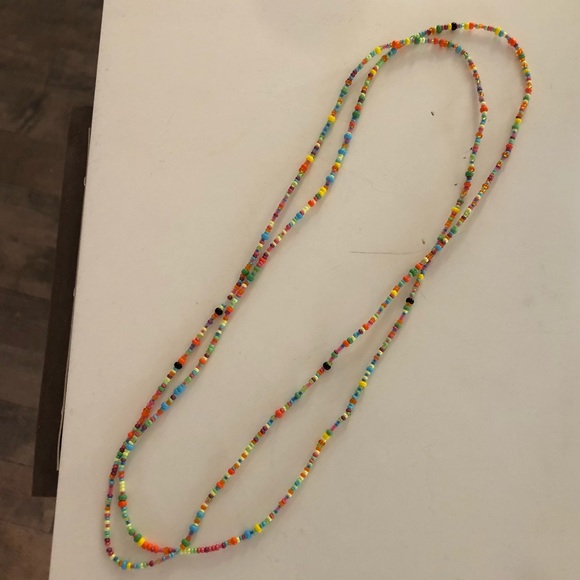 Jewelry - Beaded Long Necklace/Wrap Around Bracelet!